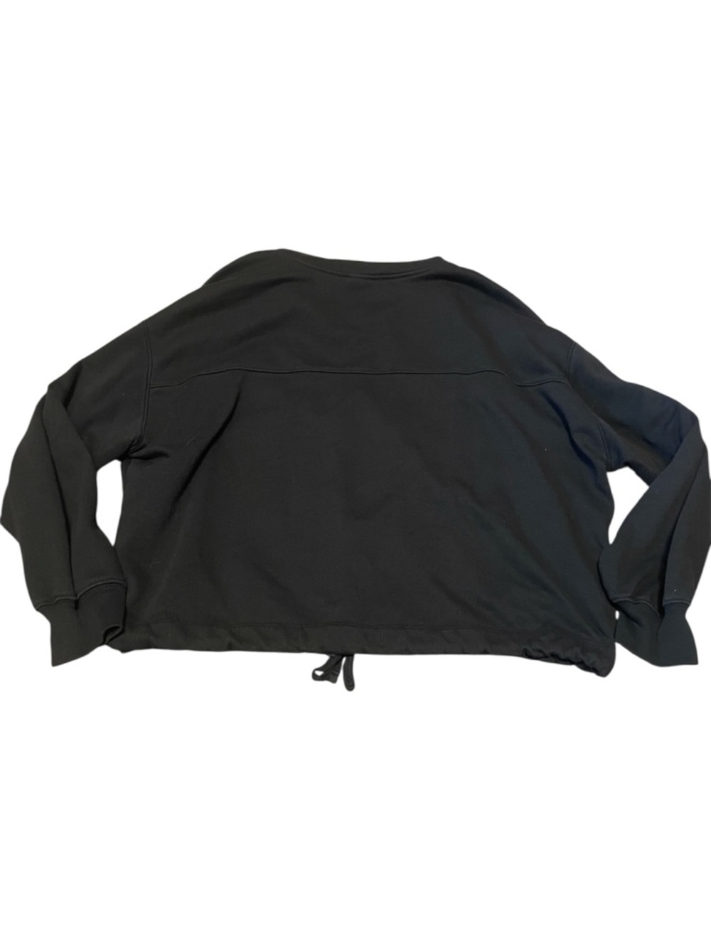 Old Navy Women’s  Black Quarter Zip Pullover Sweatshirt Size Medium - Picture 2 of 6